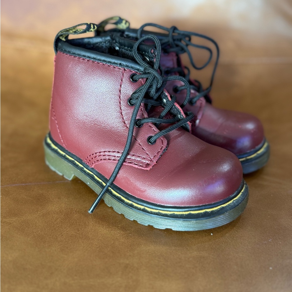 Kids Doc Martens Oxblood Boots